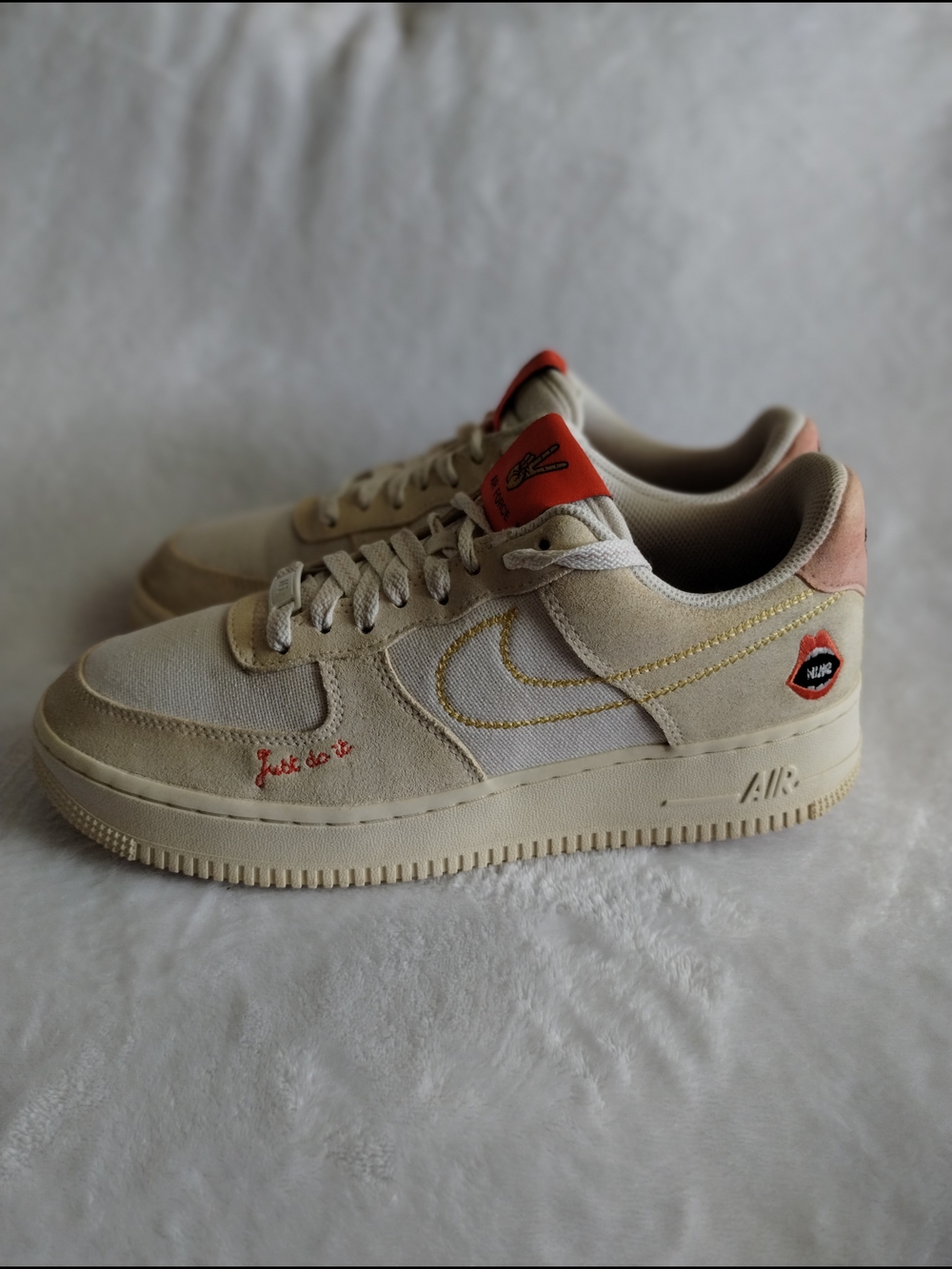 Nike Air Force 1 Low Just Do It Lips Sneakers Women’s 9 DQ7656-100